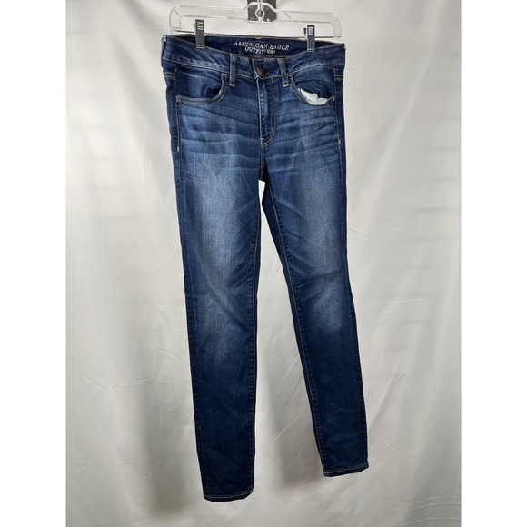 American Eagle Outfitters Super Stretch Jegging Jeans Dark Wash Women's Size 6 - Picture 2 of 4
